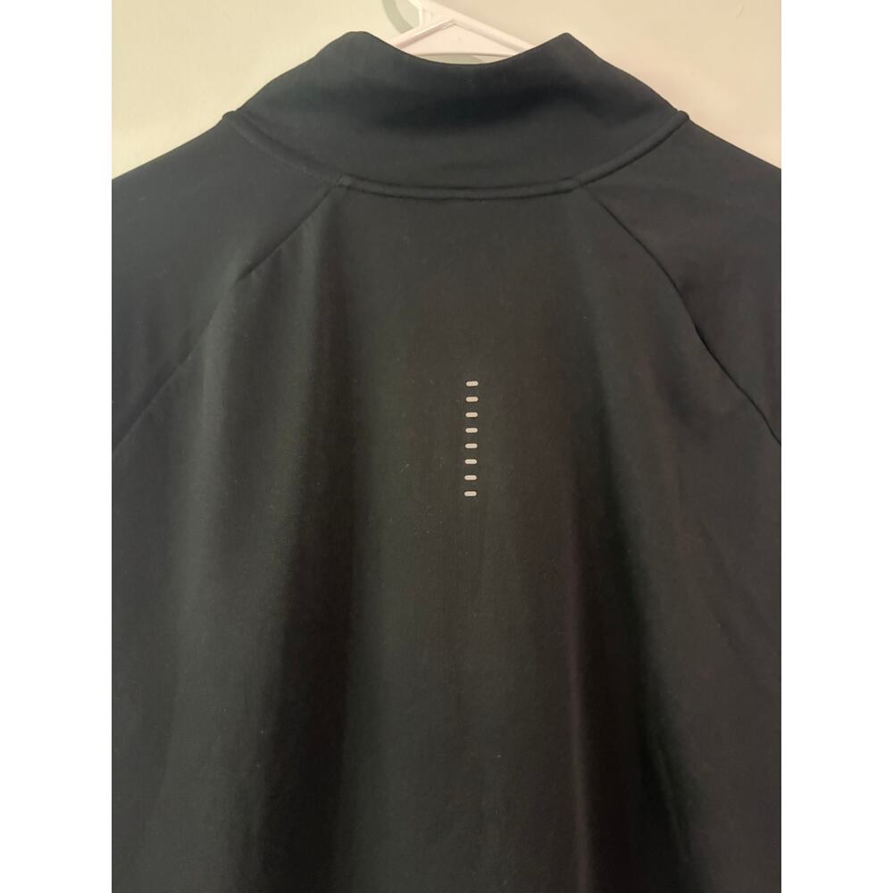 Nike Running Dri-FIT Black Quarter Zip Pullover Reflective Long Sleeve Large - Picture 5 of 6